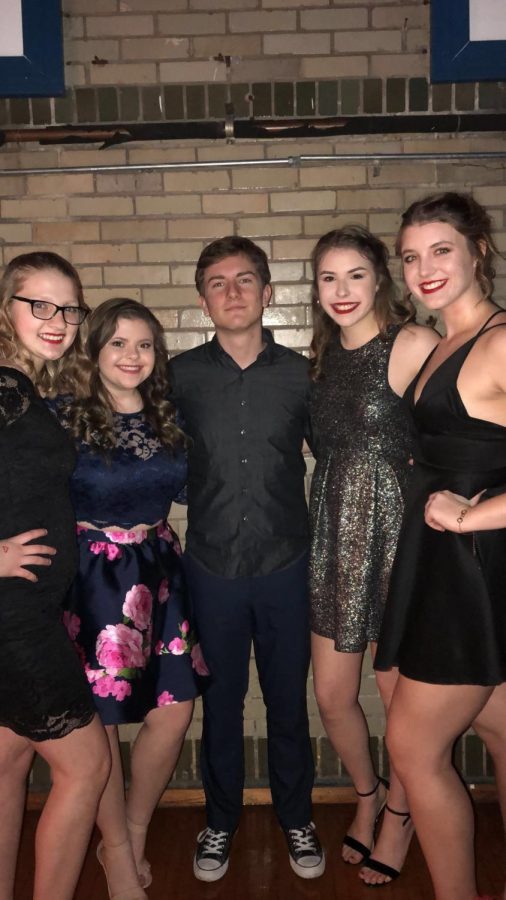 Pictured left to right: Christine Griggs, Lindsay Ryan, Cooper Meadows, Lexie Yon, Kendra Biggs.