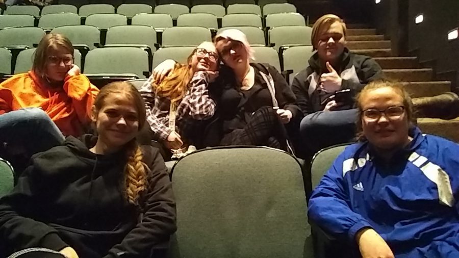 Drama Club students watching the play.