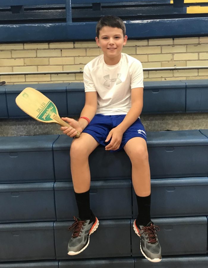 Cody York ready for pickleball.