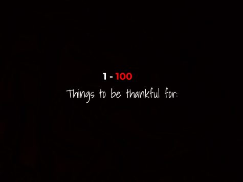 Google drawing made by Makinley. 1-100 things to be thankful for.