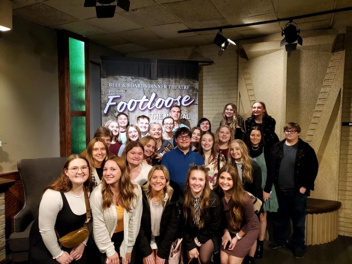 Drama Club students travelled to Beefs and Boards in Indianapolis in teh spring of 2023 to see the musical Footloose.