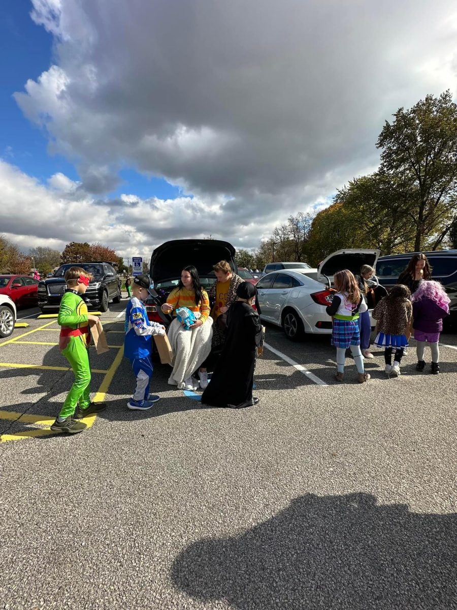 Elementary students trunk or treating