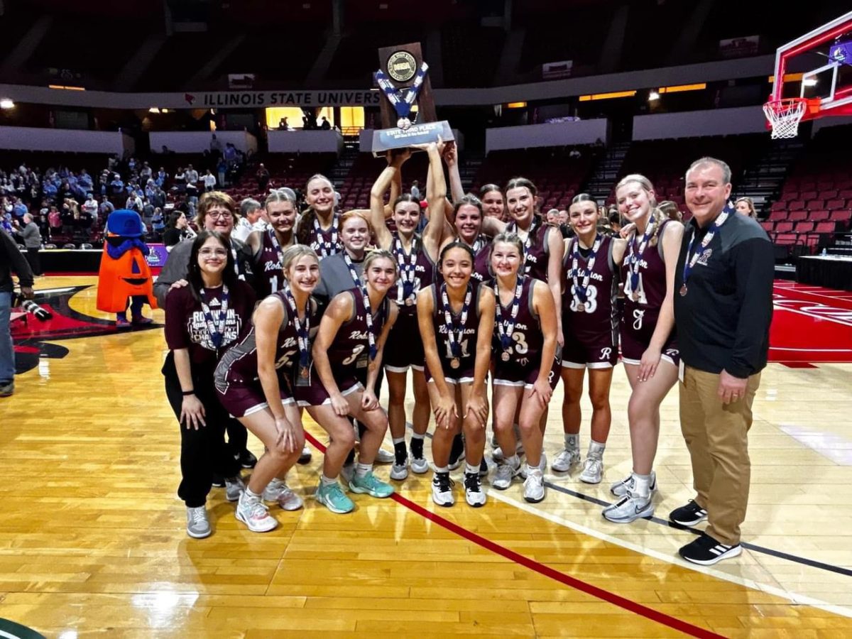 Lady Maroons winning 3rd at State Championship.