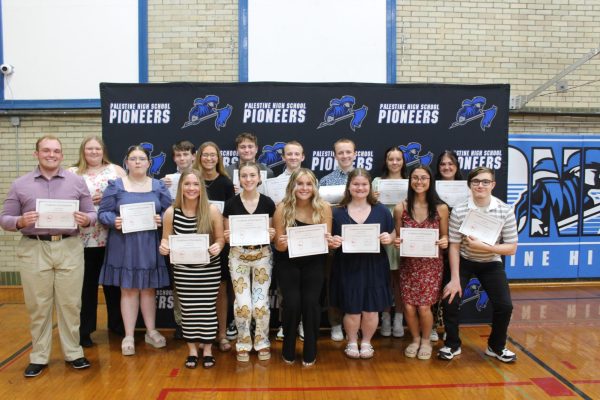 Members of the 2023/2024 Math Team, honored at the 2024 PHS Awards night on Tuesdady, May 7.